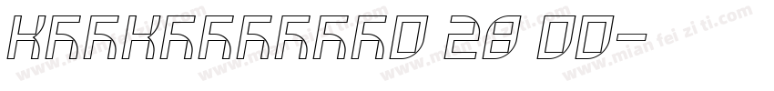 KSYKDEQTXL0 28 00字体转换